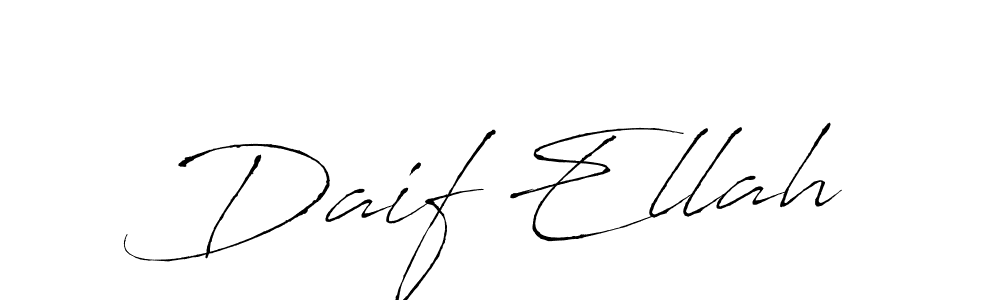 Also You can easily find your signature by using the search form. We will create Daif Ellah name handwritten signature images for you free of cost using Antro_Vectra sign style. Daif Ellah signature style 6 images and pictures png
