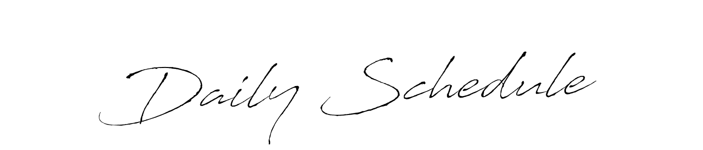 The best way (Antro_Vectra) to make a short signature is to pick only two or three words in your name. The name Daily Schedule include a total of six letters. For converting this name. Daily Schedule signature style 6 images and pictures png