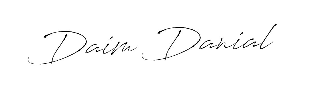 Create a beautiful signature design for name Daim Danial. With this signature (Antro_Vectra) fonts, you can make a handwritten signature for free. Daim Danial signature style 6 images and pictures png