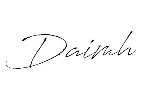 Also You can easily find your signature by using the search form. We will create Daimh name handwritten signature images for you free of cost using Antro_Vectra sign style. Daimh signature style 6 images and pictures png
