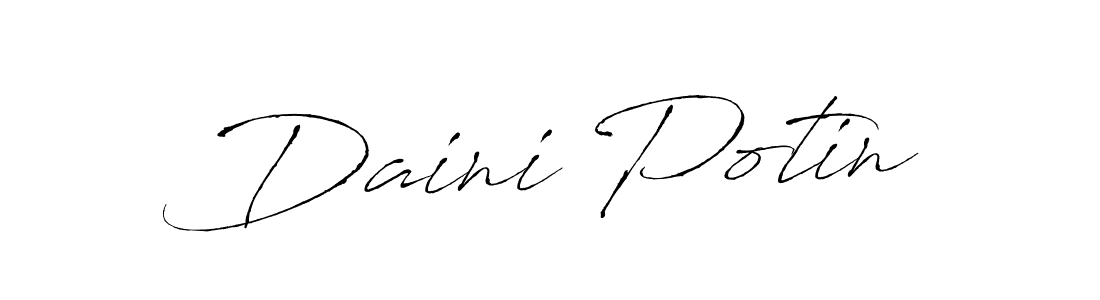 It looks lik you need a new signature style for name Daini Potin. Design unique handwritten (Antro_Vectra) signature with our free signature maker in just a few clicks. Daini Potin signature style 6 images and pictures png