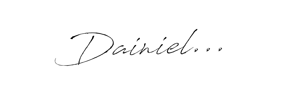 How to make Dainiel... signature? Antro_Vectra is a professional autograph style. Create handwritten signature for Dainiel... name. Dainiel... signature style 6 images and pictures png