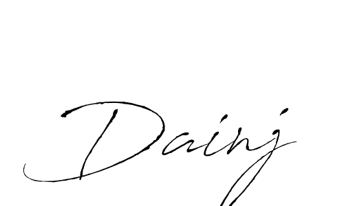Similarly Antro_Vectra is the best handwritten signature design. Signature creator online .You can use it as an online autograph creator for name Dainj. Dainj signature style 6 images and pictures png