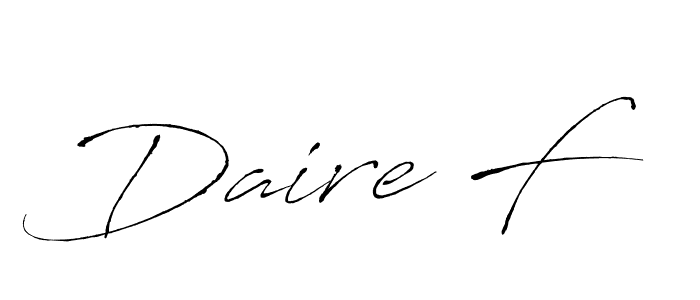 It looks lik you need a new signature style for name Daire F. Design unique handwritten (Antro_Vectra) signature with our free signature maker in just a few clicks. Daire F signature style 6 images and pictures png