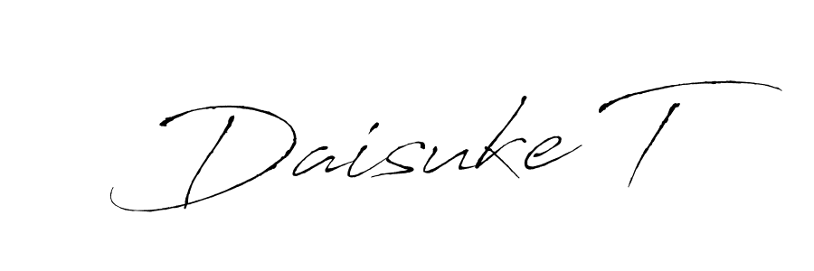 Antro_Vectra is a professional signature style that is perfect for those who want to add a touch of class to their signature. It is also a great choice for those who want to make their signature more unique. Get Daisuke T name to fancy signature for free. Daisuke T signature style 6 images and pictures png