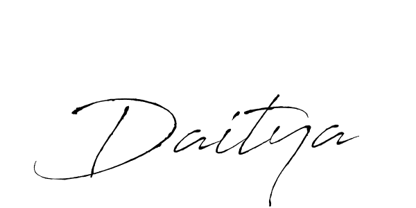 Use a signature maker to create a handwritten signature online. With this signature software, you can design (Antro_Vectra) your own signature for name Daitya. Daitya signature style 6 images and pictures png