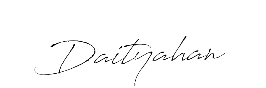 How to make Daityahan name signature. Use Antro_Vectra style for creating short signs online. This is the latest handwritten sign. Daityahan signature style 6 images and pictures png