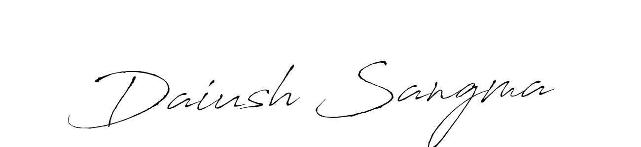 Also we have Daiush Sangma name is the best signature style. Create professional handwritten signature collection using Antro_Vectra autograph style. Daiush Sangma signature style 6 images and pictures png