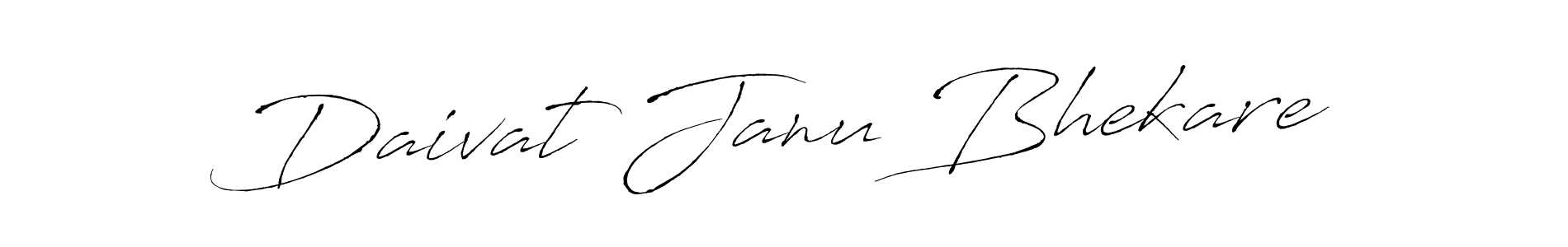 This is the best signature style for the Daivat Janu Bhekare name. Also you like these signature font (Antro_Vectra). Mix name signature. Daivat Janu Bhekare signature style 6 images and pictures png