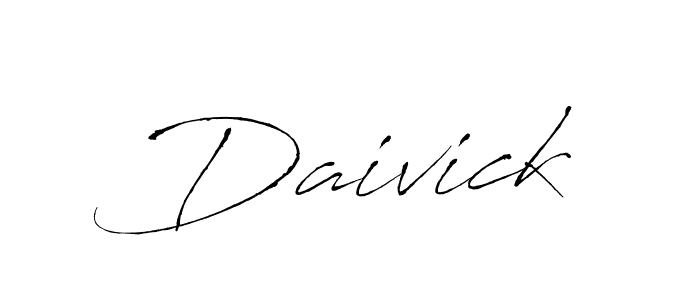 Also we have Daivick name is the best signature style. Create professional handwritten signature collection using Antro_Vectra autograph style. Daivick signature style 6 images and pictures png