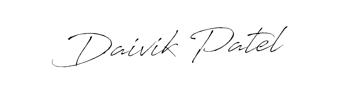 Also You can easily find your signature by using the search form. We will create Daivik Patel name handwritten signature images for you free of cost using Antro_Vectra sign style. Daivik Patel signature style 6 images and pictures png