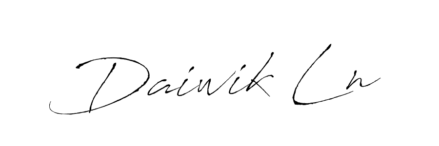 Once you've used our free online signature maker to create your best signature Antro_Vectra style, it's time to enjoy all of the benefits that Daiwik Ln name signing documents. Daiwik Ln signature style 6 images and pictures png