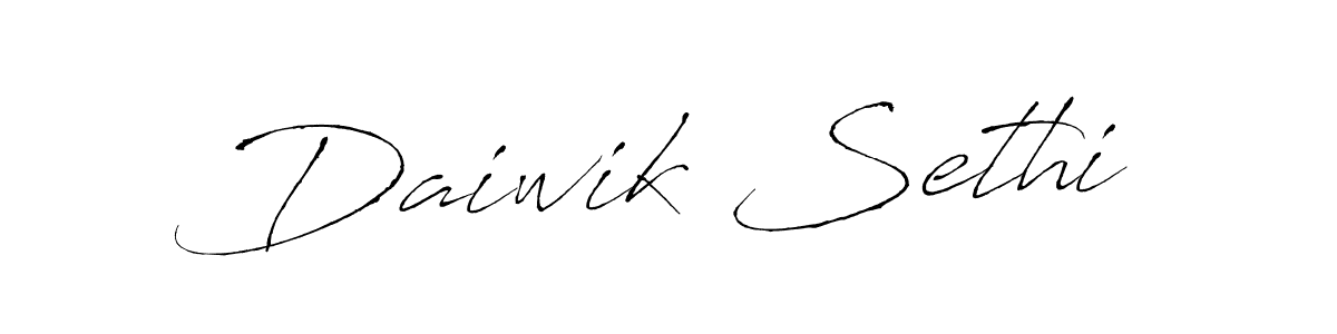 It looks lik you need a new signature style for name Daiwik Sethi. Design unique handwritten (Antro_Vectra) signature with our free signature maker in just a few clicks. Daiwik Sethi signature style 6 images and pictures png