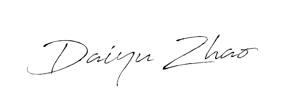 This is the best signature style for the Daiyu Zhao name. Also you like these signature font (Antro_Vectra). Mix name signature. Daiyu Zhao signature style 6 images and pictures png