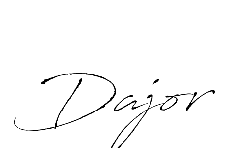 How to make Dajor name signature. Use Antro_Vectra style for creating short signs online. This is the latest handwritten sign. Dajor signature style 6 images and pictures png