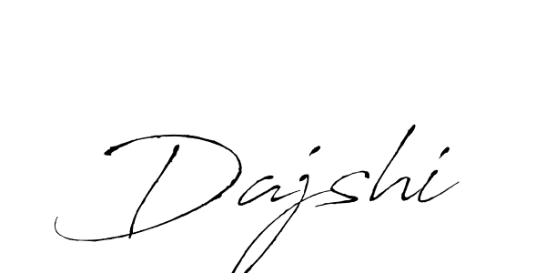 Design your own signature with our free online signature maker. With this signature software, you can create a handwritten (Antro_Vectra) signature for name Dajshi. Dajshi signature style 6 images and pictures png