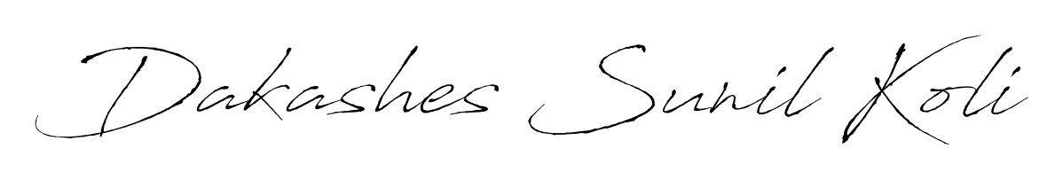 Get an exclusive digital autograph for Dakashes Sunil Koli. The Antro_Vectra typeface captures the charm of real penmanship on paper. Dakashes Sunil Koli signature style 6 images and pictures png