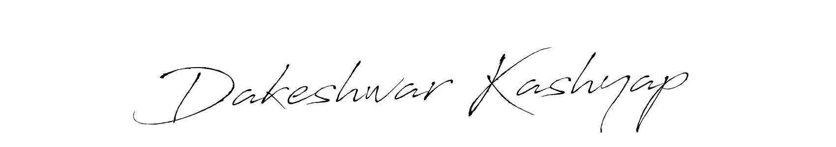 Dakeshwar Kashyap stylish signature style. Best Handwritten Sign (Antro_Vectra) for my name. Handwritten Signature Collection Ideas for my name Dakeshwar Kashyap. Dakeshwar Kashyap signature style 6 images and pictures png