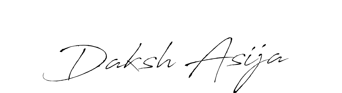 Also we have Daksh Asija name is the best signature style. Create professional handwritten signature collection using Antro_Vectra autograph style. Daksh Asija signature style 6 images and pictures png