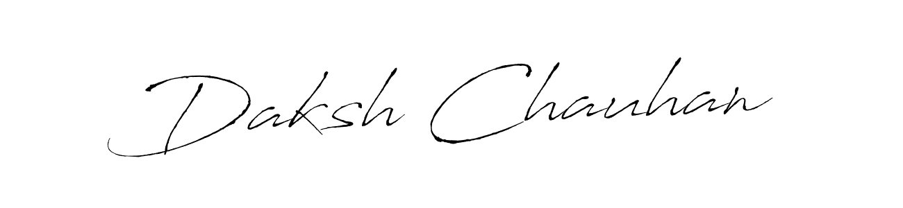 Use a signature maker to create a handwritten signature online. With this signature software, you can design (Antro_Vectra) your own signature for name Daksh Chauhan. Daksh Chauhan signature style 6 images and pictures png