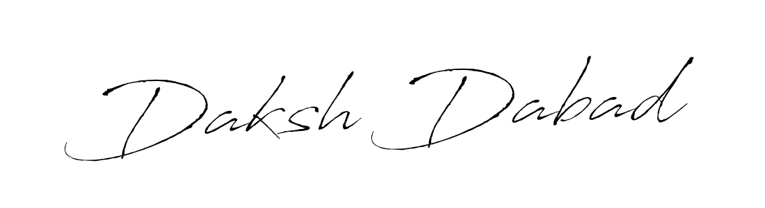 Create a beautiful signature design for name Daksh Dabad. With this signature (Antro_Vectra) fonts, you can make a handwritten signature for free. Daksh Dabad signature style 6 images and pictures png