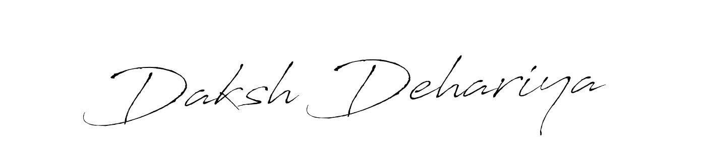 Also we have Daksh Dehariya name is the best signature style. Create professional handwritten signature collection using Antro_Vectra autograph style. Daksh Dehariya signature style 6 images and pictures png