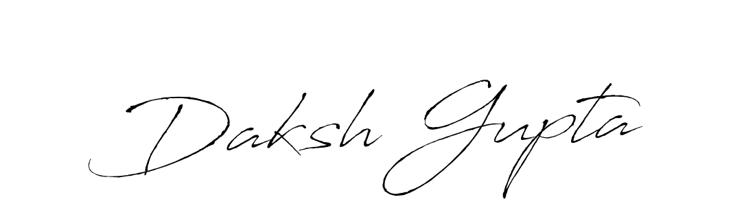 Design your own signature with our free online signature maker. With this signature software, you can create a handwritten (Antro_Vectra) signature for name Daksh Gupta. Daksh Gupta signature style 6 images and pictures png