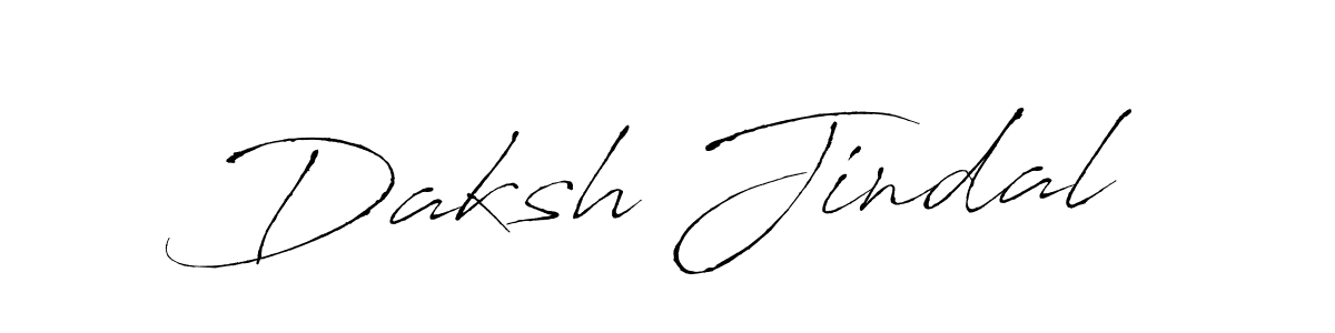 Make a beautiful signature design for name Daksh Jindal. With this signature (Antro_Vectra) style, you can create a handwritten signature for free. Daksh Jindal signature style 6 images and pictures png