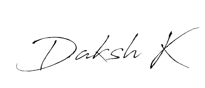 Once you've used our free online signature maker to create your best signature Antro_Vectra style, it's time to enjoy all of the benefits that Daksh K name signing documents. Daksh K signature style 6 images and pictures png