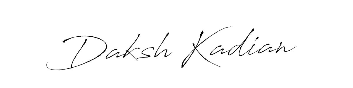 Similarly Antro_Vectra is the best handwritten signature design. Signature creator online .You can use it as an online autograph creator for name Daksh Kadian. Daksh Kadian signature style 6 images and pictures png
