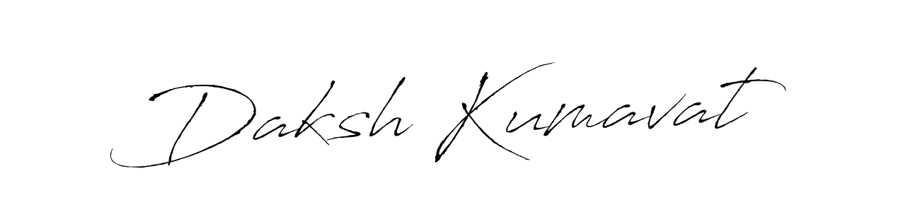 Create a beautiful signature design for name Daksh Kumavat. With this signature (Antro_Vectra) fonts, you can make a handwritten signature for free. Daksh Kumavat signature style 6 images and pictures png