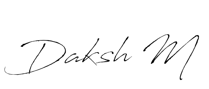You should practise on your own different ways (Antro_Vectra) to write your name (Daksh M) in signature. don't let someone else do it for you. Daksh M signature style 6 images and pictures png