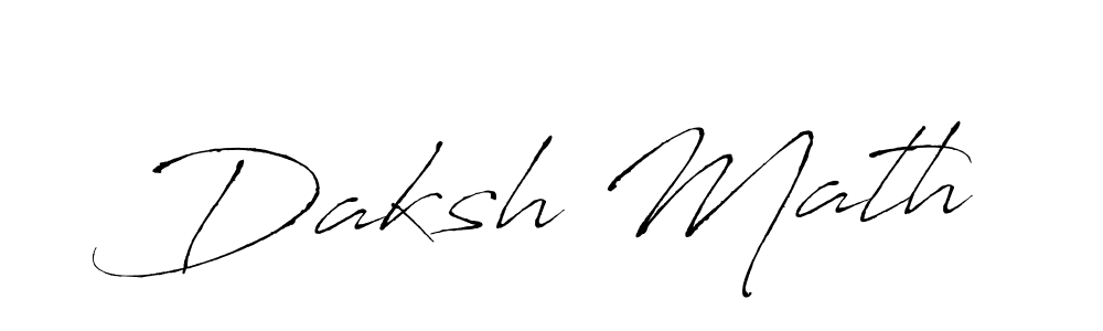 Antro_Vectra is a professional signature style that is perfect for those who want to add a touch of class to their signature. It is also a great choice for those who want to make their signature more unique. Get Daksh Math name to fancy signature for free. Daksh Math signature style 6 images and pictures png