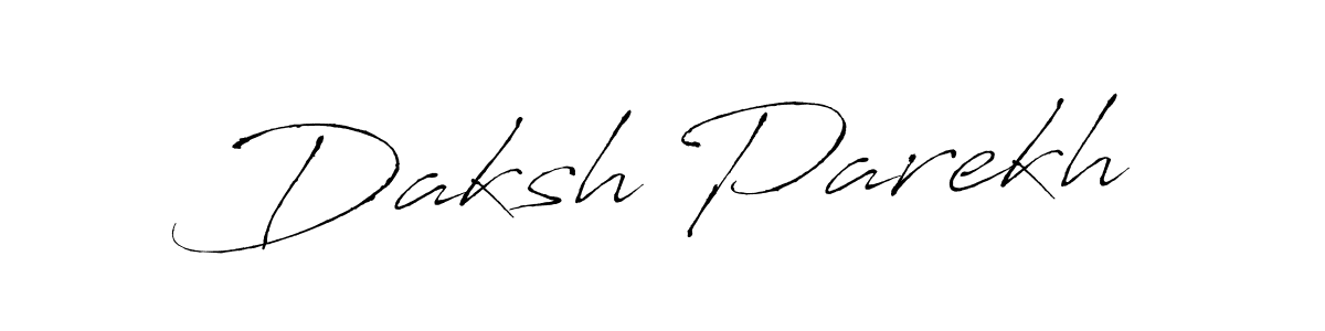Daksh Parekh stylish signature style. Best Handwritten Sign (Antro_Vectra) for my name. Handwritten Signature Collection Ideas for my name Daksh Parekh. Daksh Parekh signature style 6 images and pictures png