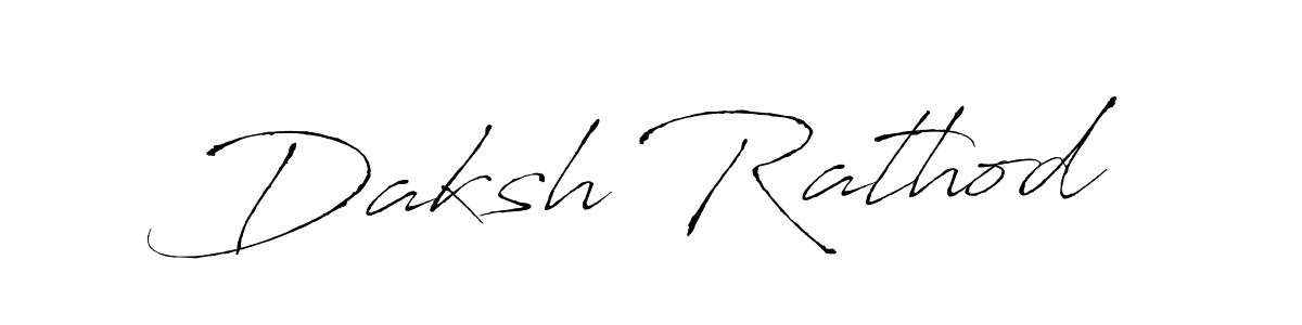 Create a beautiful signature design for name Daksh Rathod. With this signature (Antro_Vectra) fonts, you can make a handwritten signature for free. Daksh Rathod signature style 6 images and pictures png