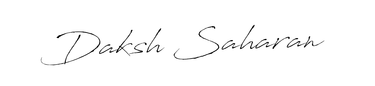 Design your own signature with our free online signature maker. With this signature software, you can create a handwritten (Antro_Vectra) signature for name Daksh Saharan. Daksh Saharan signature style 6 images and pictures png