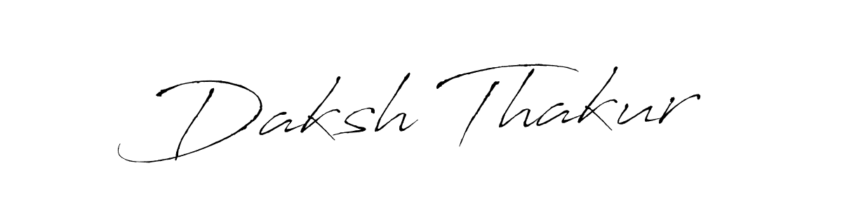 How to make Daksh Thakur name signature. Use Antro_Vectra style for creating short signs online. This is the latest handwritten sign. Daksh Thakur signature style 6 images and pictures png