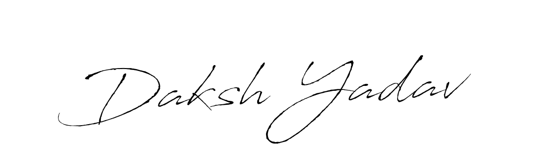 Design your own signature with our free online signature maker. With this signature software, you can create a handwritten (Antro_Vectra) signature for name Daksh Yadav. Daksh Yadav signature style 6 images and pictures png