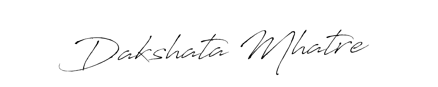 Antro_Vectra is a professional signature style that is perfect for those who want to add a touch of class to their signature. It is also a great choice for those who want to make their signature more unique. Get Dakshata Mhatre name to fancy signature for free. Dakshata Mhatre signature style 6 images and pictures png