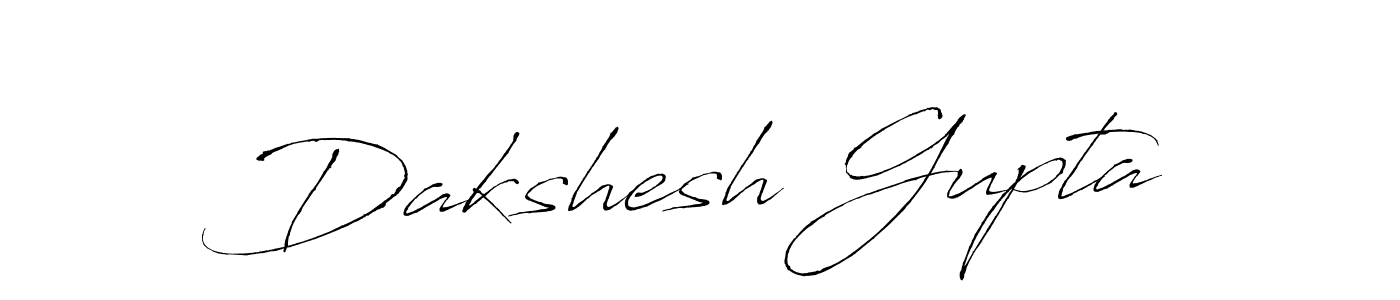 Make a beautiful signature design for name Dakshesh Gupta. With this signature (Antro_Vectra) style, you can create a handwritten signature for free. Dakshesh Gupta signature style 6 images and pictures png