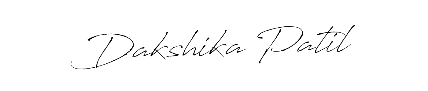 How to make Dakshika Patil signature? Antro_Vectra is a professional autograph style. Create handwritten signature for Dakshika Patil name. Dakshika Patil signature style 6 images and pictures png