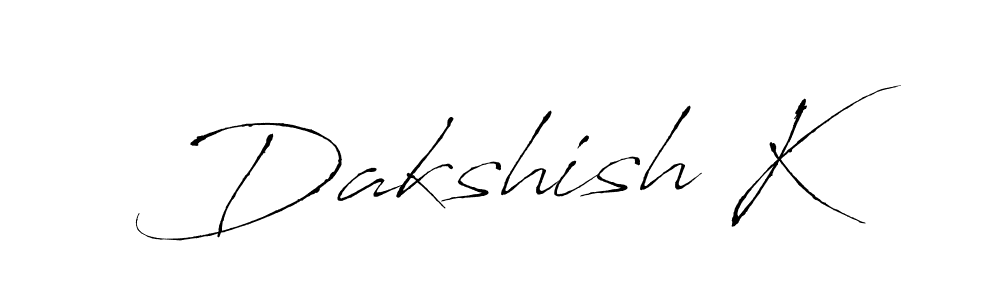 Also we have Dakshish K name is the best signature style. Create professional handwritten signature collection using Antro_Vectra autograph style. Dakshish K signature style 6 images and pictures png