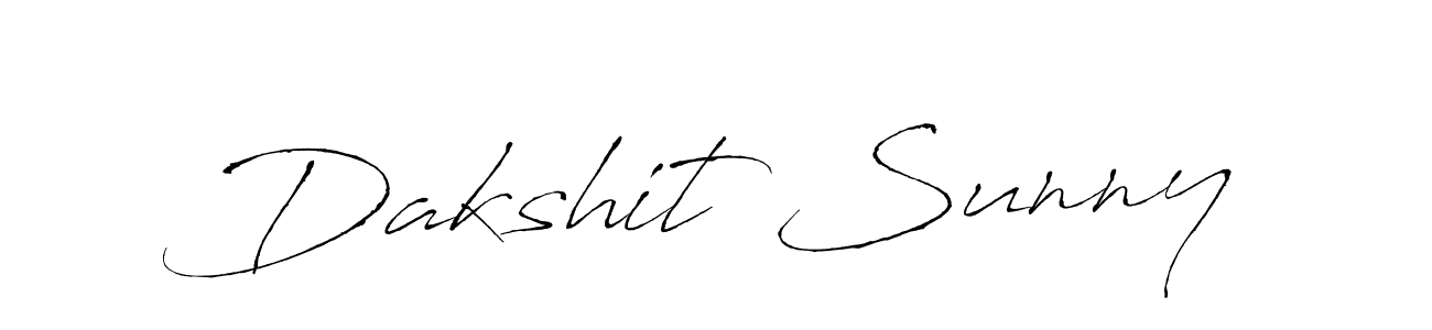 Also we have Dakshit Sunny name is the best signature style. Create professional handwritten signature collection using Antro_Vectra autograph style. Dakshit Sunny signature style 6 images and pictures png