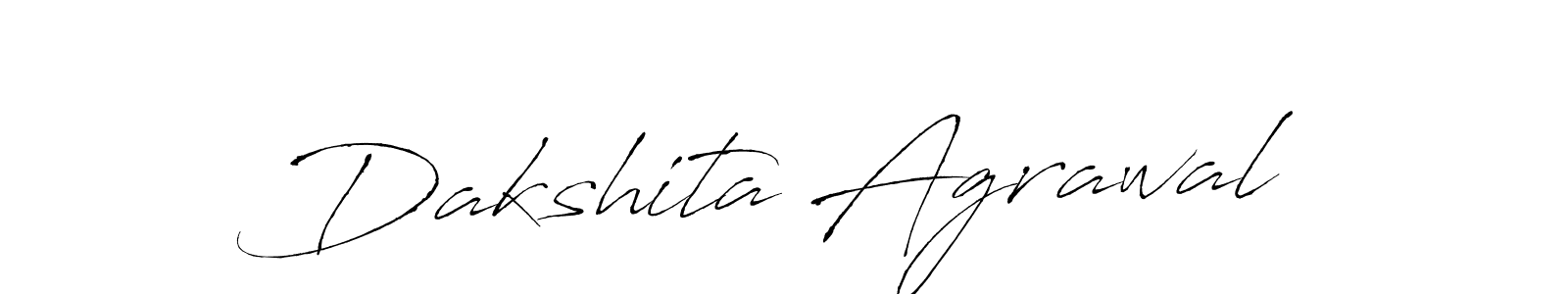 How to make Dakshita Agrawal name signature. Use Antro_Vectra style for creating short signs online. This is the latest handwritten sign. Dakshita Agrawal signature style 6 images and pictures png
