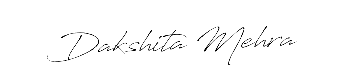 Dakshita Mehra stylish signature style. Best Handwritten Sign (Antro_Vectra) for my name. Handwritten Signature Collection Ideas for my name Dakshita Mehra. Dakshita Mehra signature style 6 images and pictures png