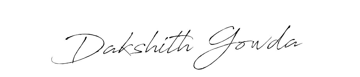Also we have Dakshith Gowda name is the best signature style. Create professional handwritten signature collection using Antro_Vectra autograph style. Dakshith Gowda signature style 6 images and pictures png