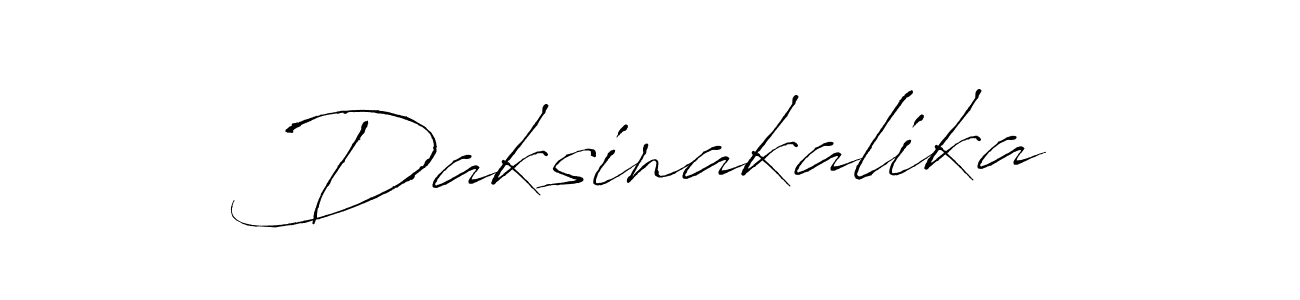 Antro_Vectra is a professional signature style that is perfect for those who want to add a touch of class to their signature. It is also a great choice for those who want to make their signature more unique. Get Daksinakalika name to fancy signature for free. Daksinakalika signature style 6 images and pictures png