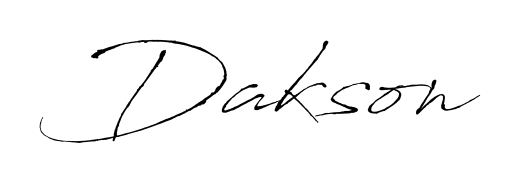 Create your official email sign-off with Dakson name in Antro_Vectra style. Crisp, clean, and perfectly legible across all screens. Dakson signature style 6 images and pictures png