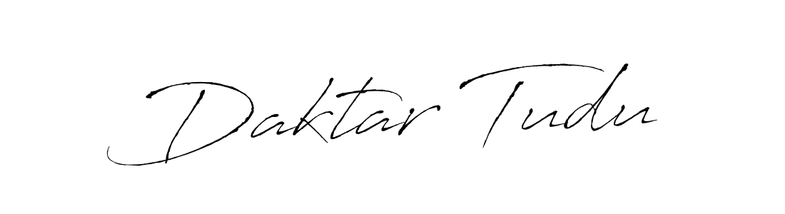 How to make Daktar Tudu name signature. Use Antro_Vectra style for creating short signs online. This is the latest handwritten sign. Daktar Tudu signature style 6 images and pictures png