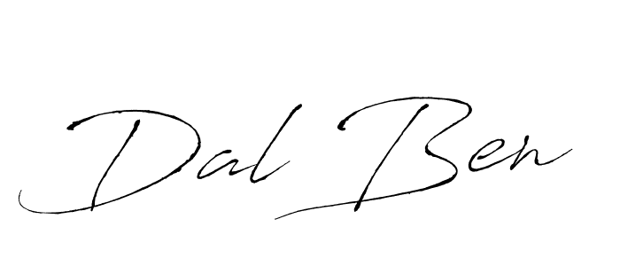 Create a beautiful signature design for name Dal Ben. With this signature (Antro_Vectra) fonts, you can make a handwritten signature for free. Dal Ben signature style 6 images and pictures png